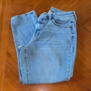 Old Navy Light Blue High-Rise Curvy OG Straight Secret Smooth Pockets Jeans